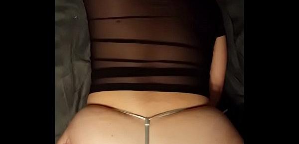  Milf in crotchless panties gets her creamy pussy fucked